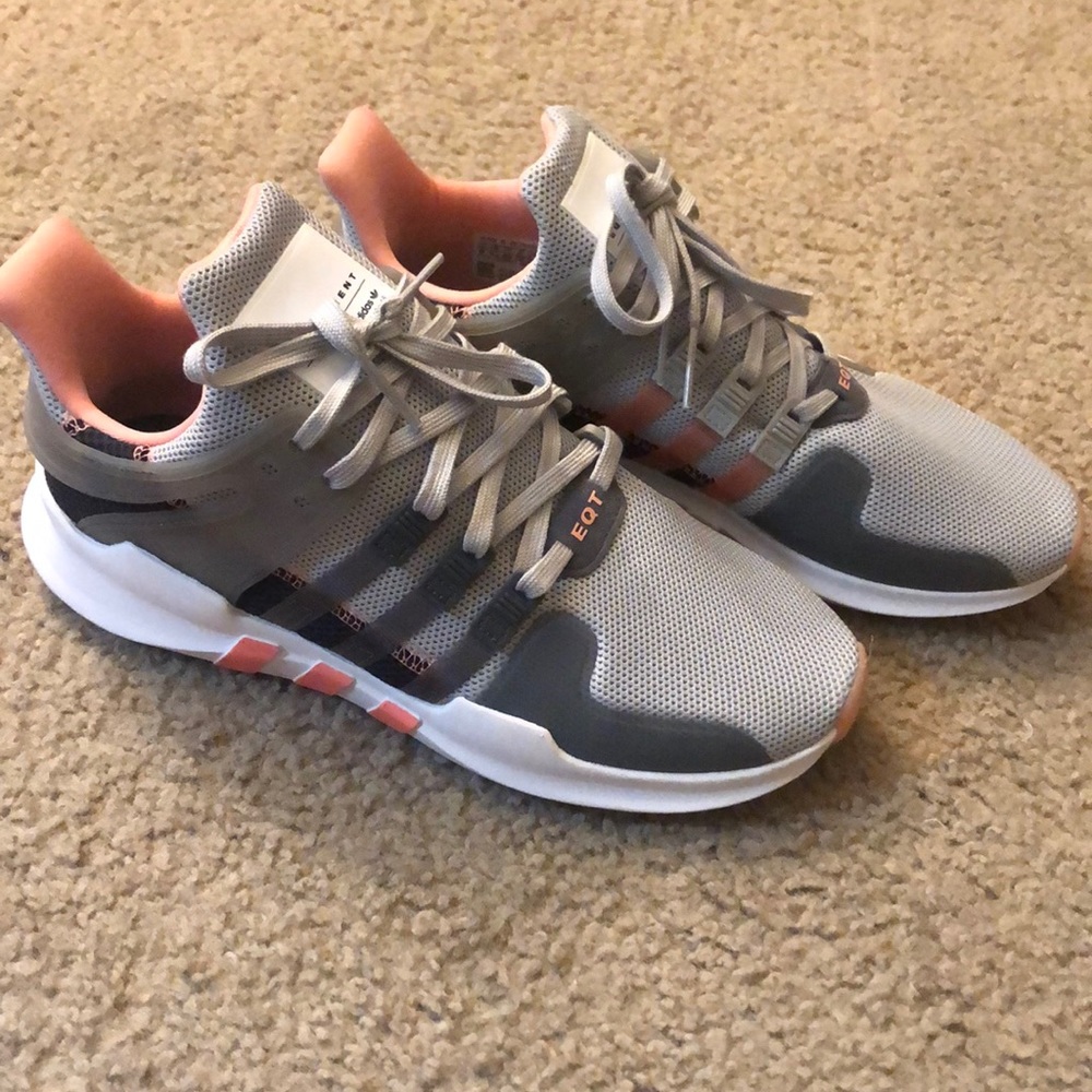 Adidas grey and pink EQT
